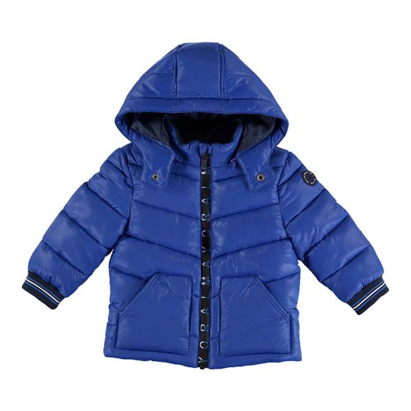 Picture of Mayoral Baby Boys Blue Padded Coat