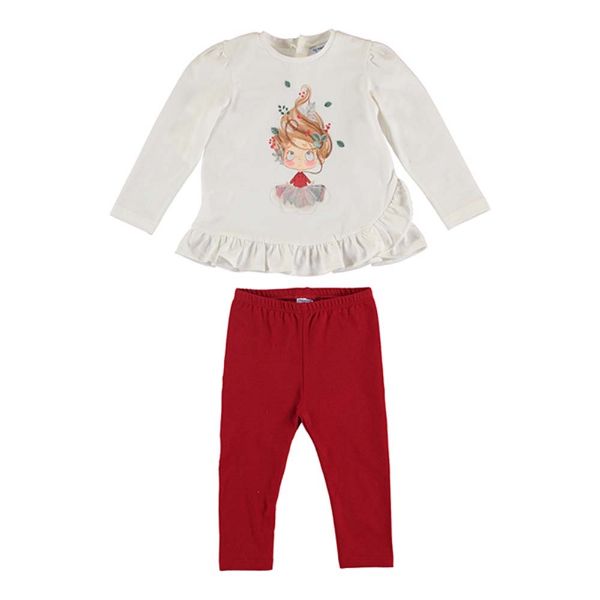 Picture of Mayoral Baby Girls Red Tutu Legging Set
