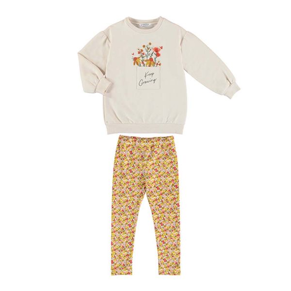 Picture of Mayoral Girls Multi Colour 'Keep Growing' Legging Set