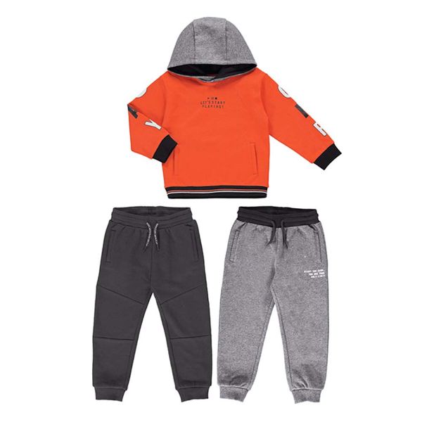 Picture of Mayoral Boys Orange Three Piece Tracksuit