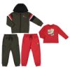 Picture of Mayoral Boys Green & Red Four Piece Tracksuit