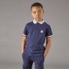 Picture of Mitch Boys 'Palermo' Navy Polo Top