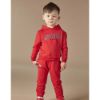 Picture of Mitch & Son Boys 'Flynn' Red Hooded Tracksuit
