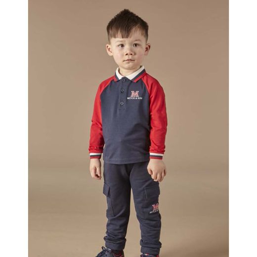 Picture of Mitch & Son Boys 'Gary' Navy Cargo Joggers