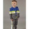Picture of Mitch & Son Boys 'Gunner' Colour Block Zip Up Tracksuit