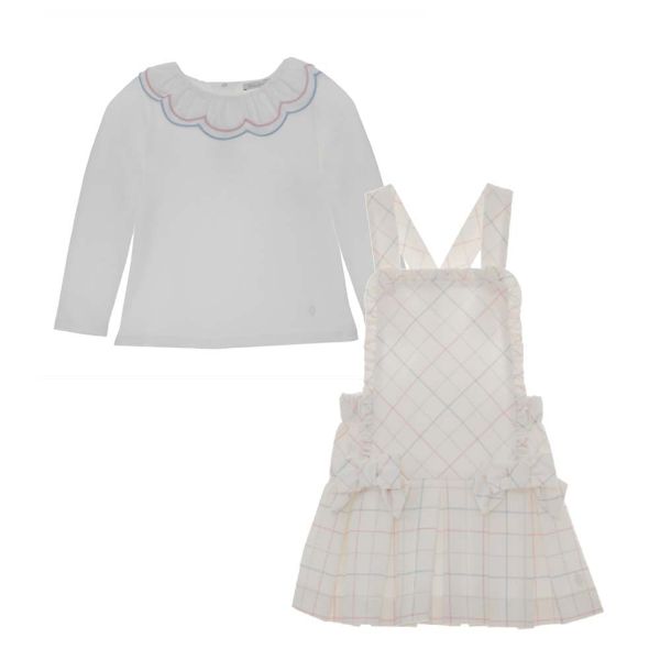 Picture of Patachou Girls Blue, Pink & White Check Set