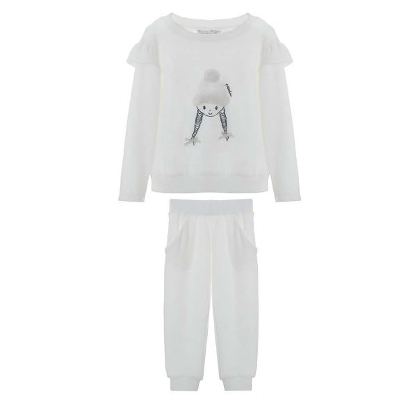 Picture of Patachou Girls Cream Tracksuit