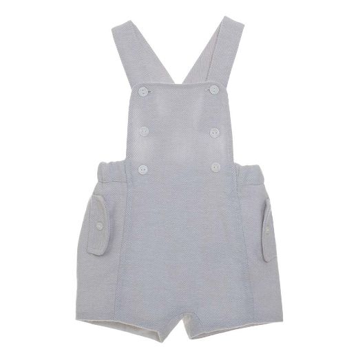 Picture of Patachou Boys Grey Two Piece Dungaree Set