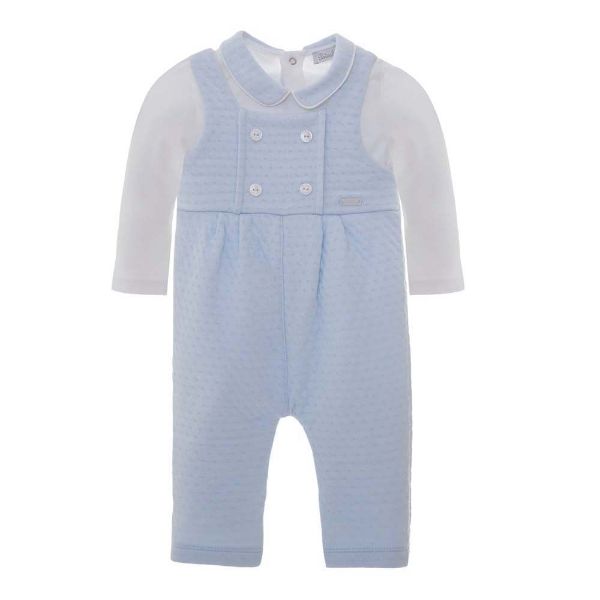 Picture of Patachou Baby Boys Blue All In One Two Piece Set