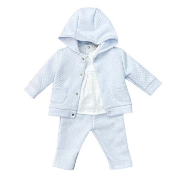 Picture of Blues Baby Pale Blue Three Piece Tracksuit
