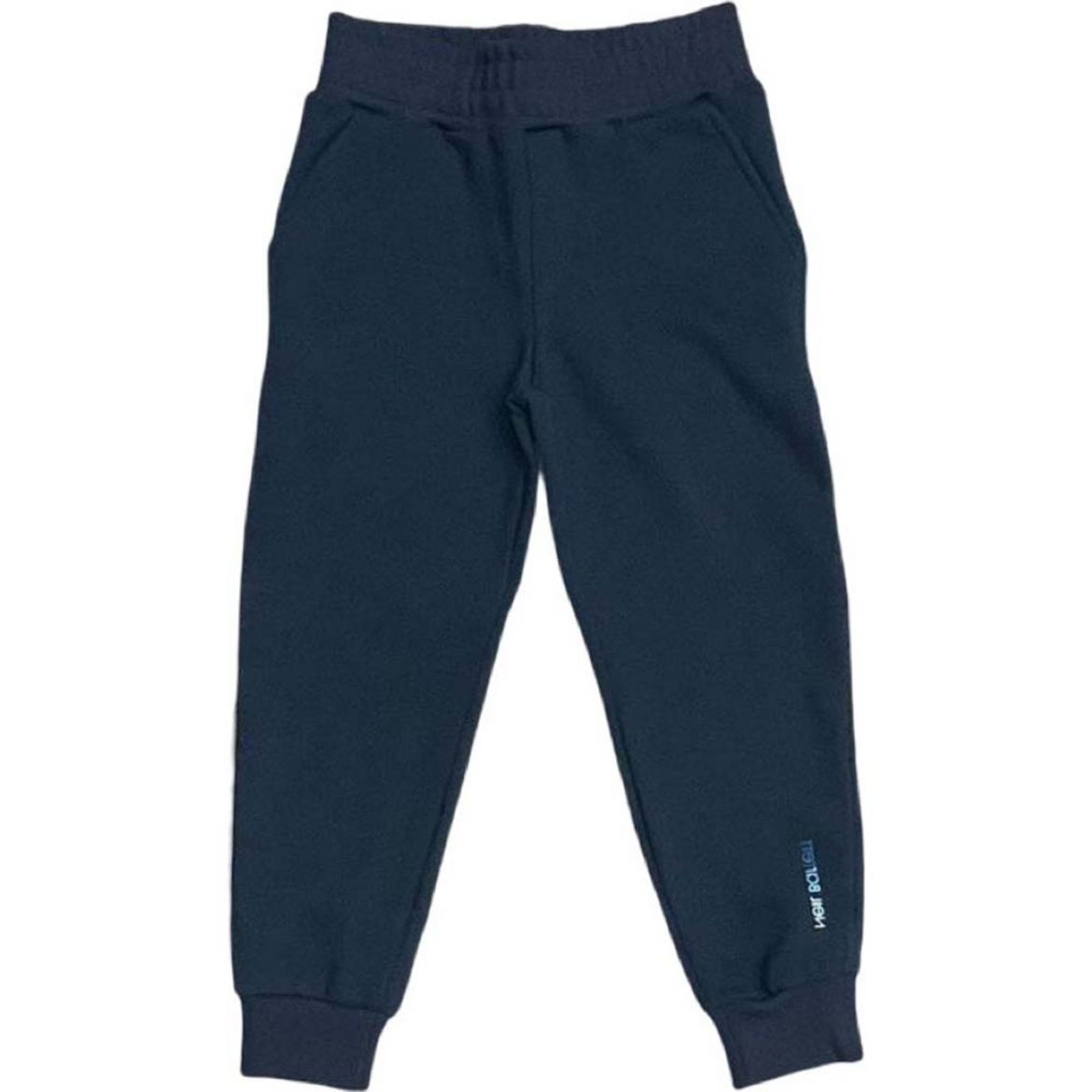 Picture of Neil Barrett Boys Navy Logo Joggers