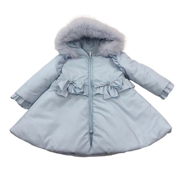 Picture of Bimbalo Girls Pale Blue Fur Coat