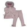Picture of Bimbalo Girls Pink Fur Hood Tracksuit