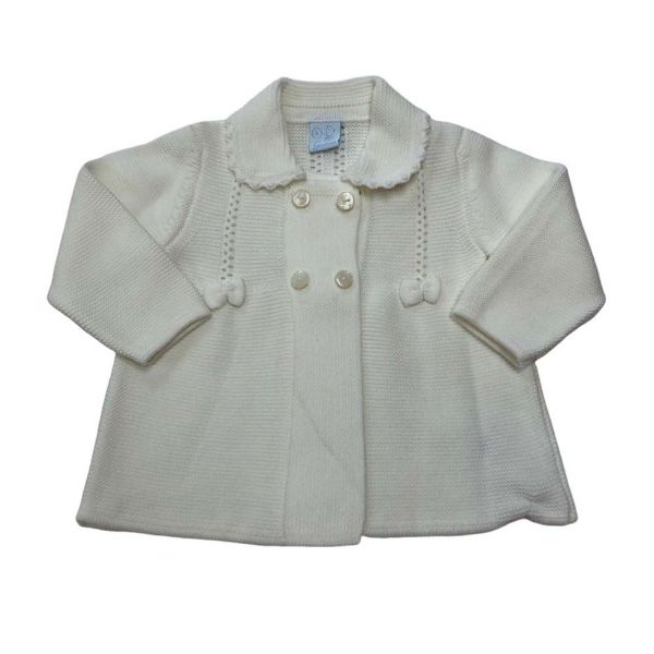 Picture of Granlei Girls Cream Knitted Cardigan
