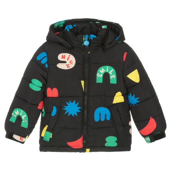 Picture of Stella McCartney Boys Black Puffer Coat