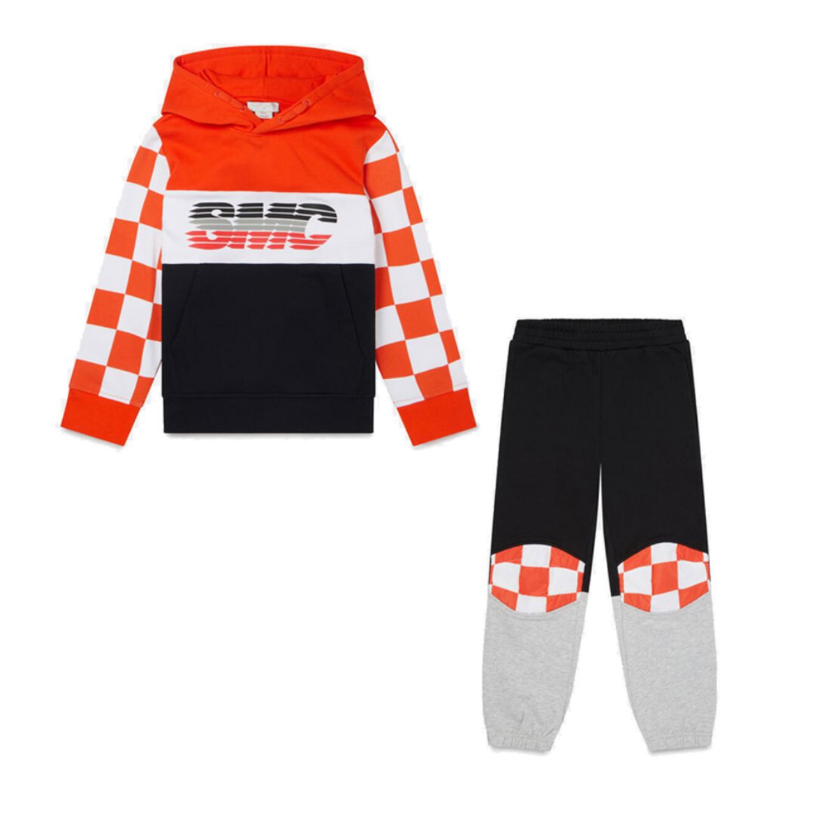 Picture of Stella McCartney Boys Grey, Orange & Black Tracksuit