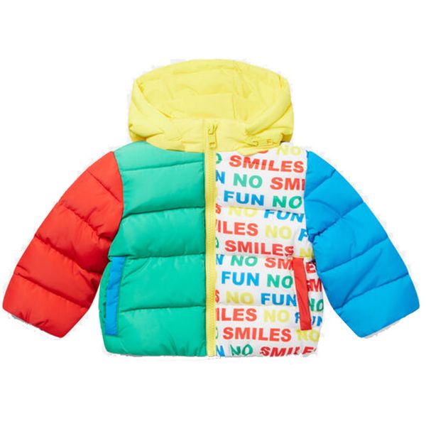 Picture of Stella McCartney Baby Boys Multi-Coloured Slogan Coat