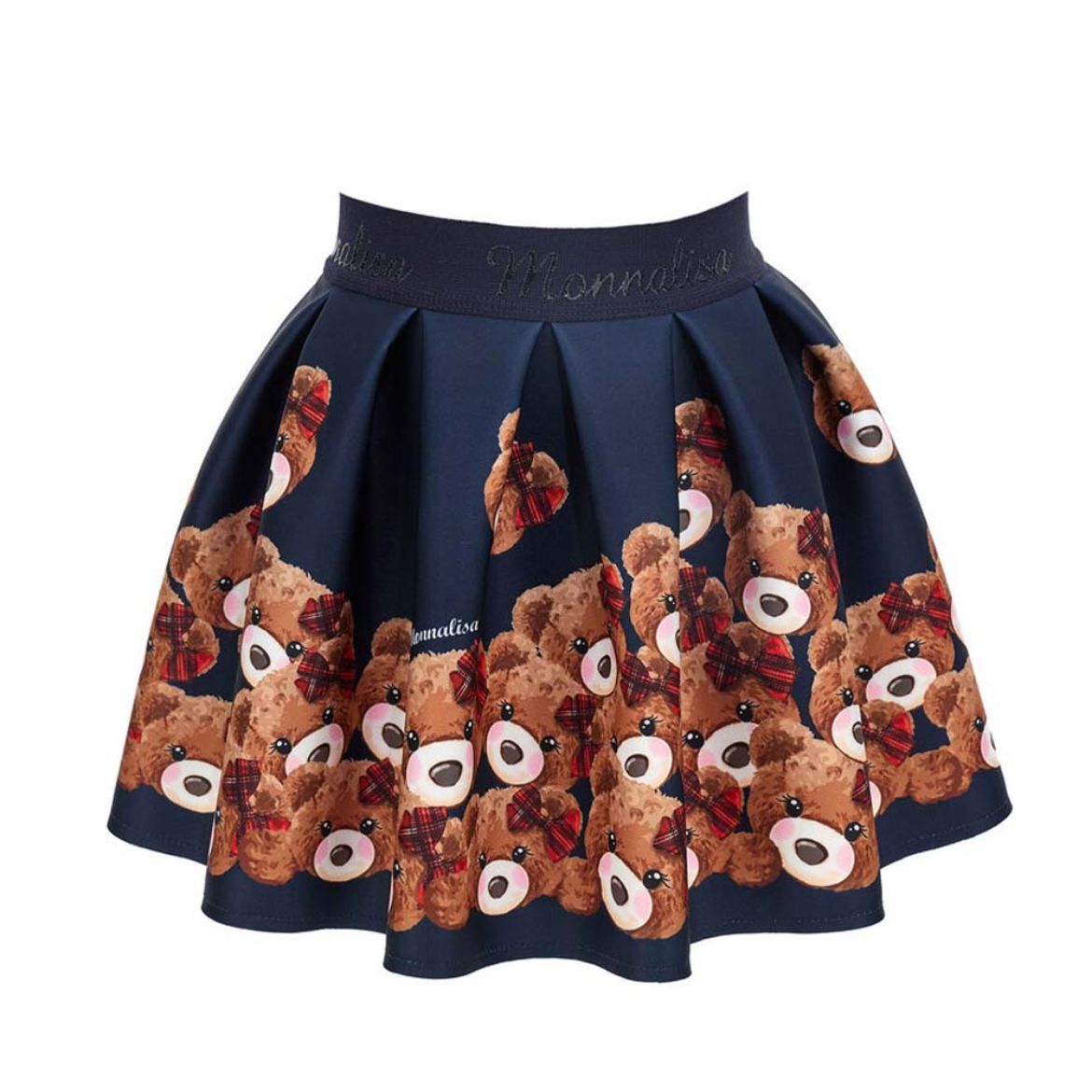 Picture of Monnalisa Girls Navy Teddy Skirt