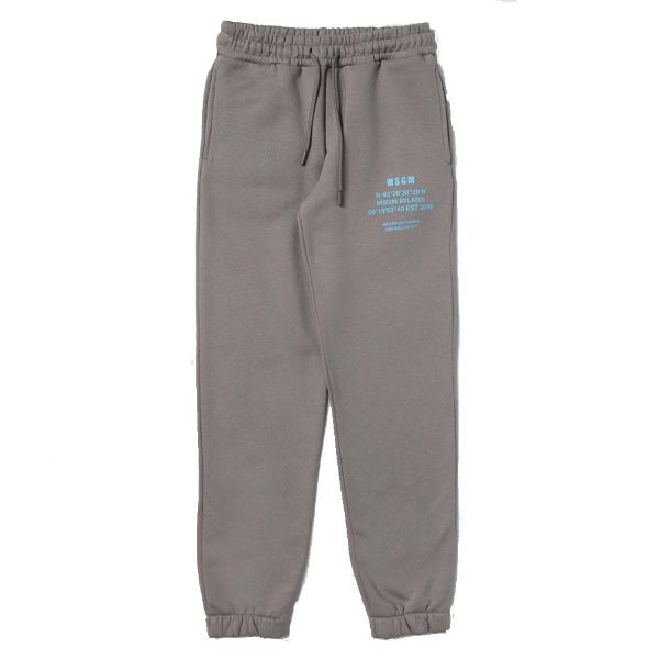 Picture of MSGM Boys Grey & Blue Joggers