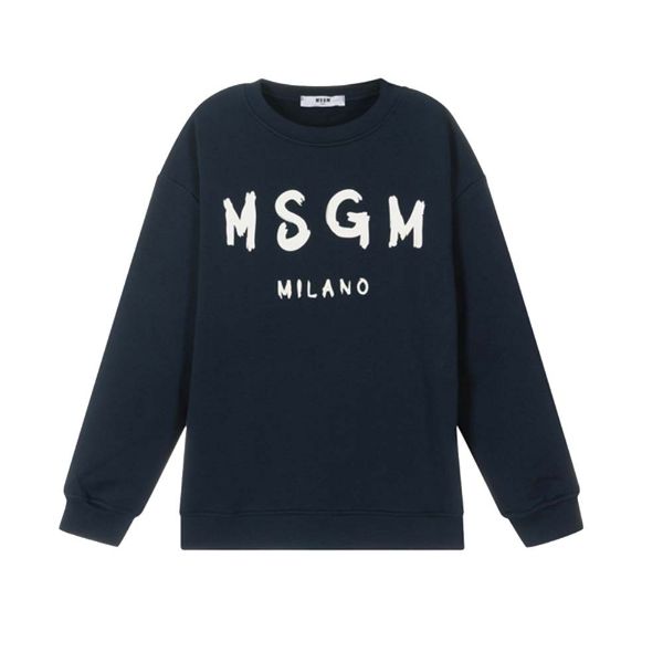 Picture of MSGM Boys Navy Jumper