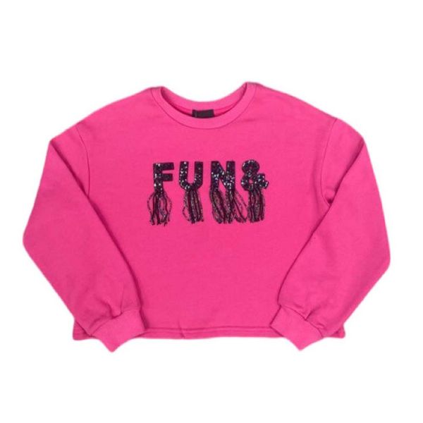 Picture of Fun & Fun Girls Pink Logo Jumper