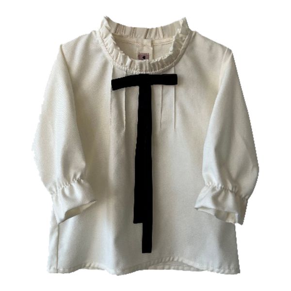 Picture of Phi Girls Cream Shirt with Black Bow