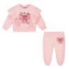 Picture of Moschino Baby Girls Pink Frill Tracksuit