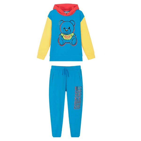 Picture of Moschino Boys Multi Colour Hoody Tracksuit