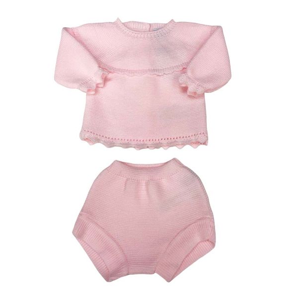Picture of Sardon Baby Girls Pink Knitted Set