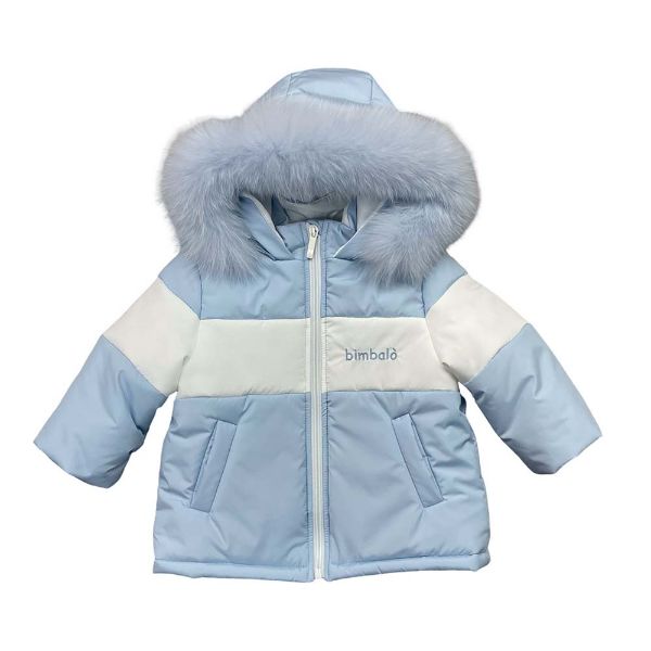 Picture of Bimbalo Boys Pale Blue Fur Coat