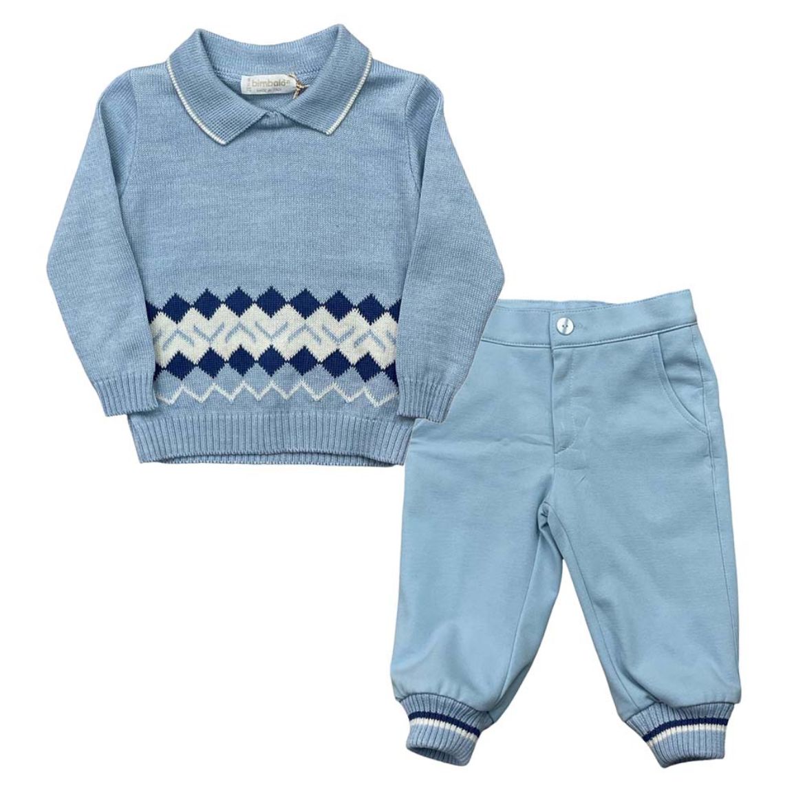 Picture of Bimbalo Boys Pale Blue 2 Piece Set