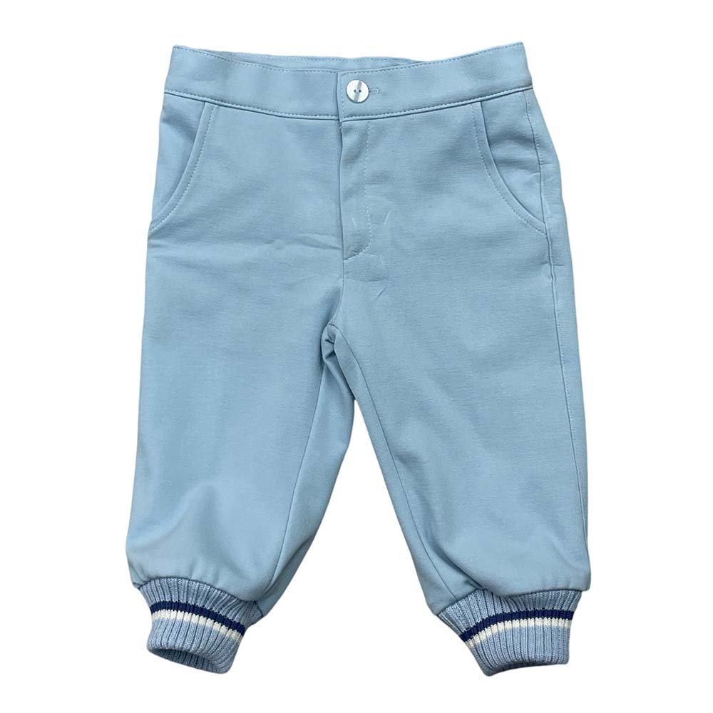 Bimbalo Boys Pale Blue 2 Piece Set. Melanie Louise Childrens Designer Wear