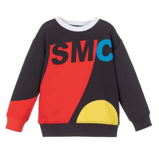 Picture of Stella Mc Cartney Boys Black Logo Tracksuit