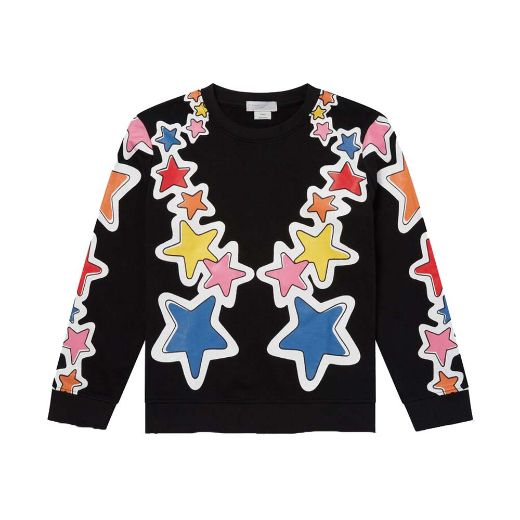 Picture of Stella Mc Cartney Girls Black Star Tracksuit