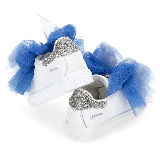 Picture of Monnalisa Girls Rainbow Blue Tulle Trainers