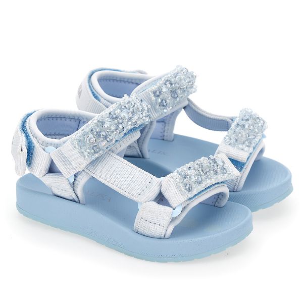 Picture of Monnalisa Girls Blue Sandals