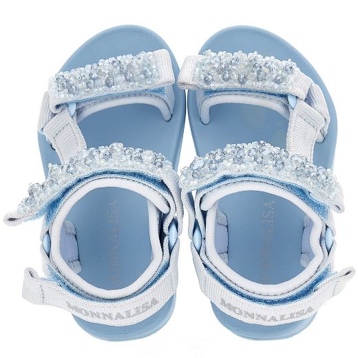 Picture of Monnalisa Girls Blue Sandals