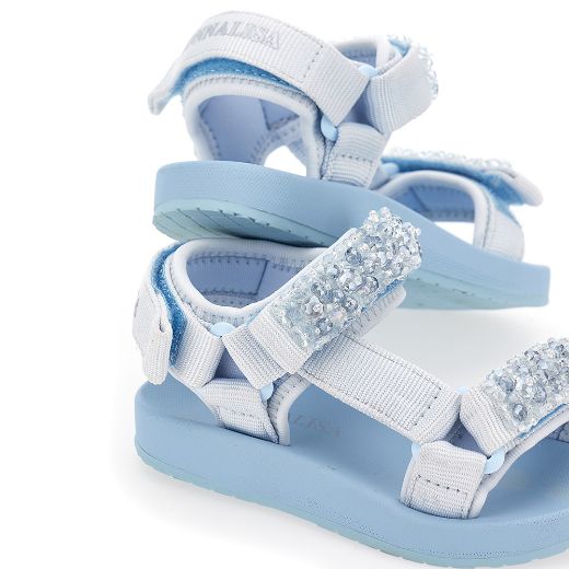 Picture of Monnalisa Girls Blue Sandals