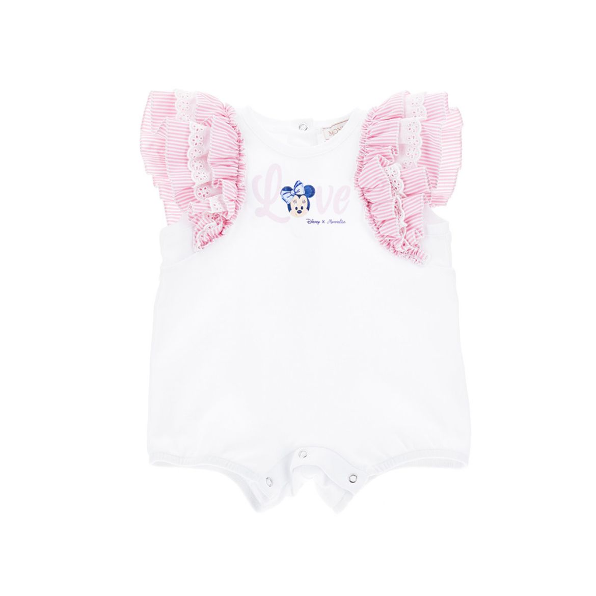 Picture of Monnalisa Baby Girls White Romper