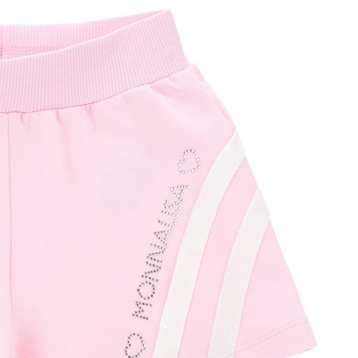 Picture of Monnalisa Girls Pink Jumper & Short Set