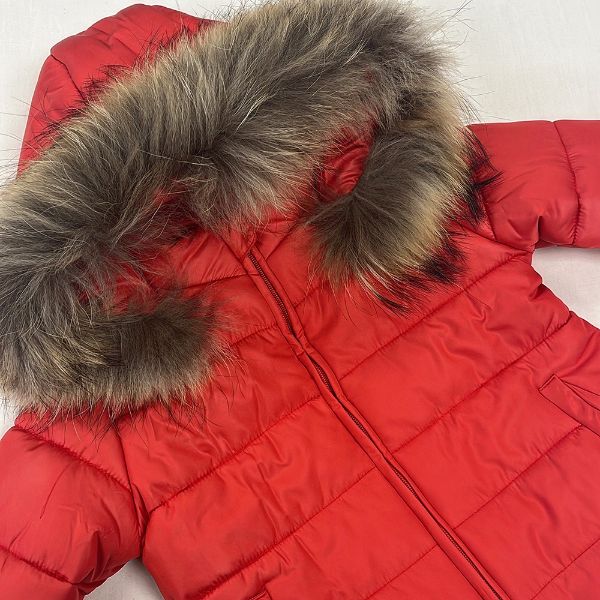 Picture of Bufi Boys Red Coat with Fur Hood