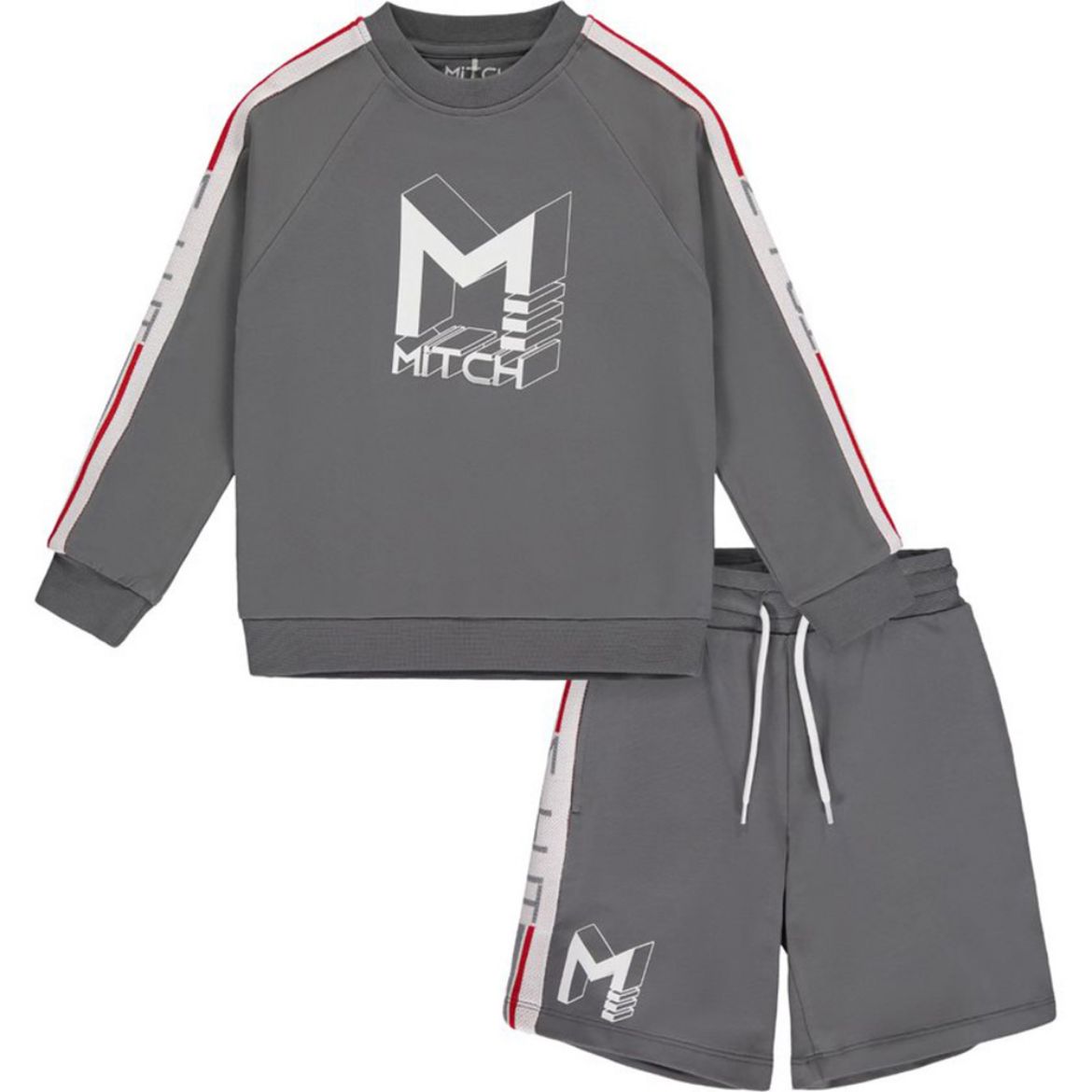 Picture of Mitch Boys 'Bilbao' Grey Jumper & Shorts Set