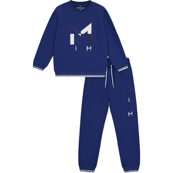 Picture of Mitch Boys 'Leon' Square Logo Tracksuit