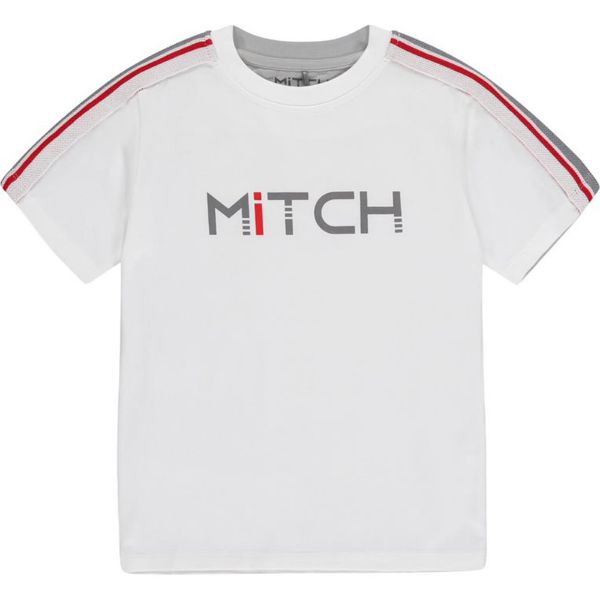 Picture of Mitch Boys 'Seville' White Logo T-shirt