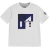 Picture of Mitch Boys 'Palma' White Square Logo T-shirt
