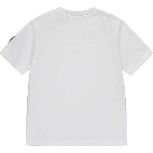 Picture of Mitch Boys 'Palma' White Square Logo T-shirt
