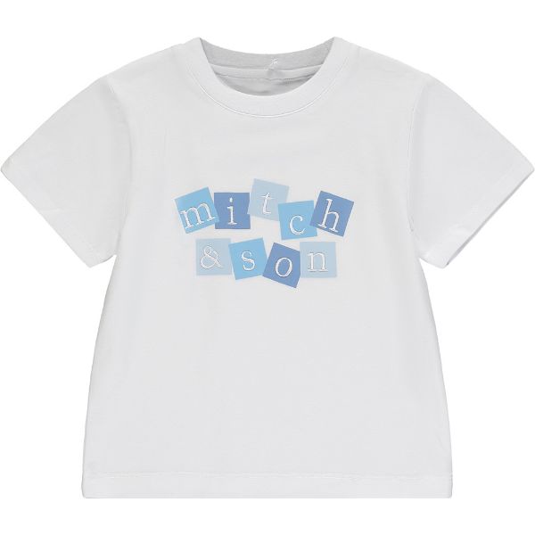 Picture of Mitch & Son Boys 'Jack' White Squares T-shirt