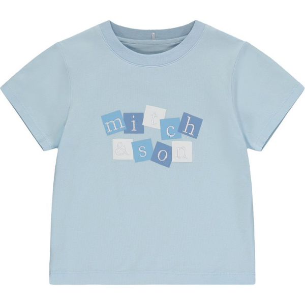 Picture of Mitch & Son Boys 'Jack' Blue Squares T-shirt