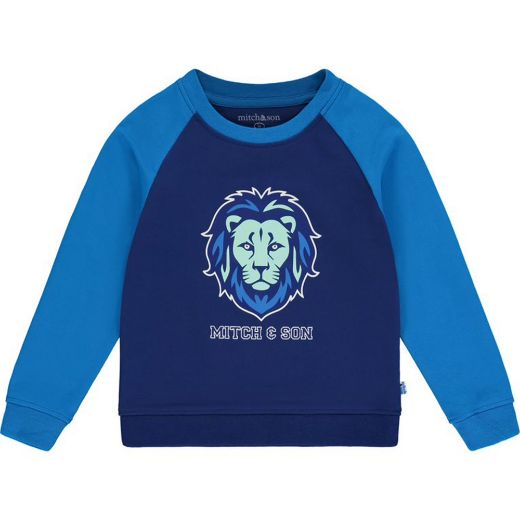 Picture of Mitch & Son Boys 'Kaleb' Blue Jumper & Shorts Set