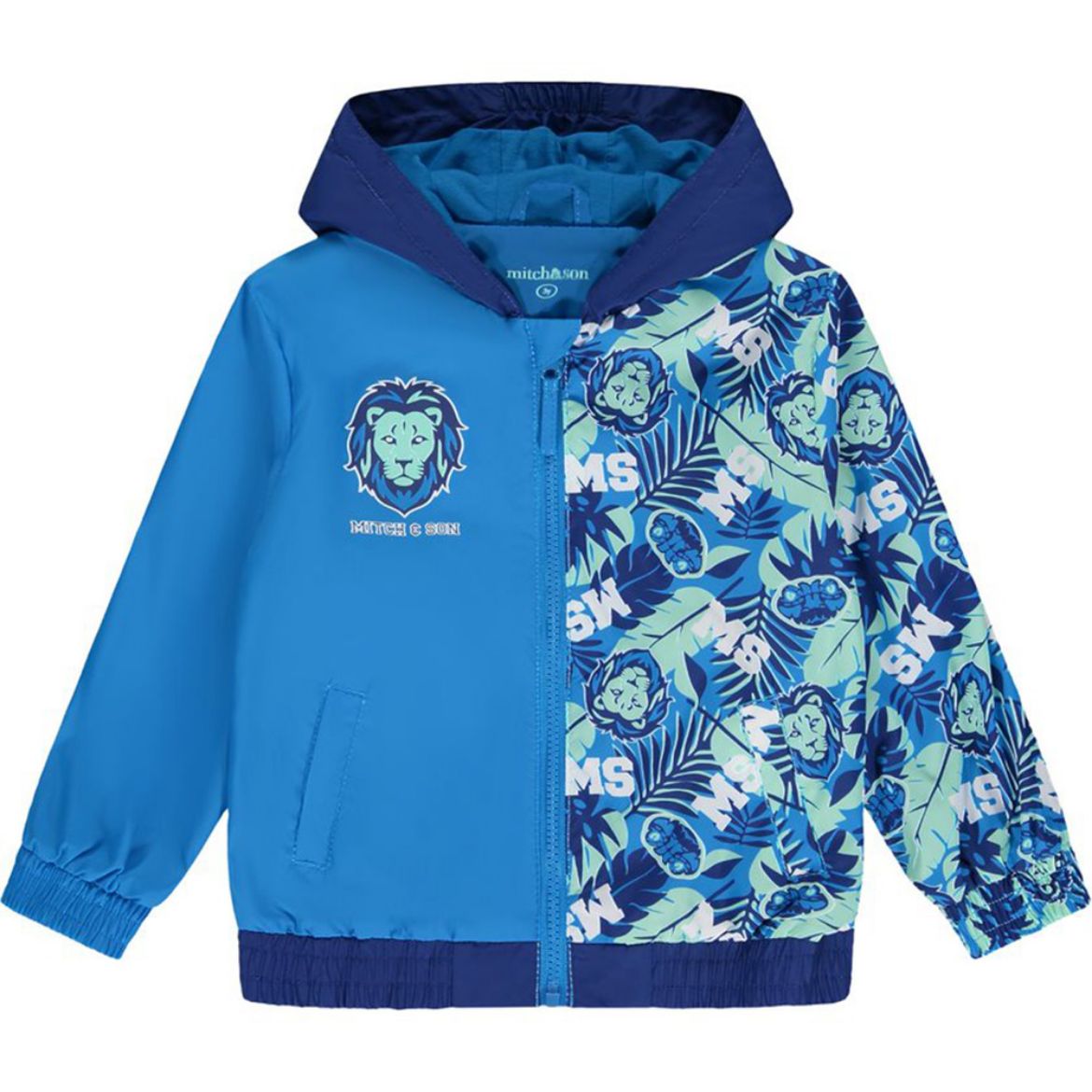 Picture of Mitch & Son Boys 'Kayden' Blue Hooded Jacket